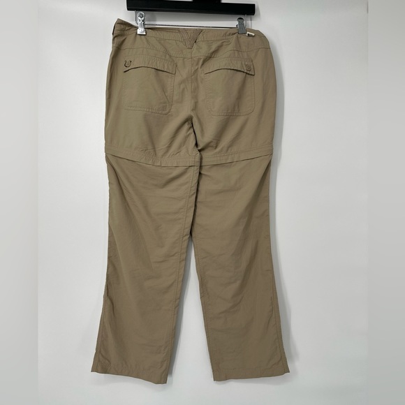 North Face Zip-off Convertable Pants - Women's SIZE 8 beige tan nylon pants - Picture 1 of 13